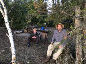 Thomas Lake island camp kitchen 1179