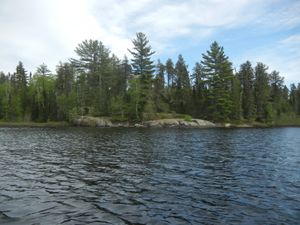 Campsite 1679 from the water