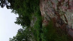 The path up the rock dome