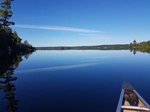 Glassy morning on Crooked Lake