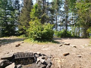 Blocked view of Knife Lake from kitchen