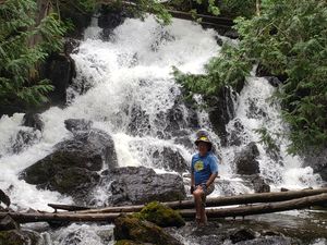 Obligatory picture standing in the falls