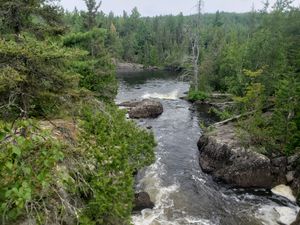 View down the falls