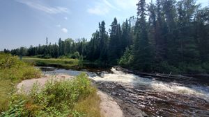 Rapids at portage