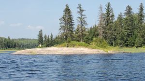 View from water of campsite 1