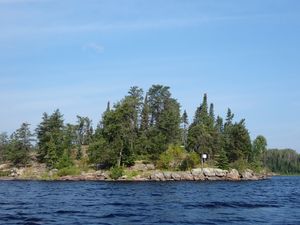 View of campsite 12 from water