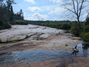 Beaver dam washout