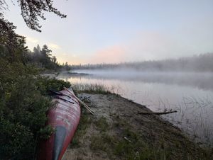 Facing toward Gooseneck Rapids