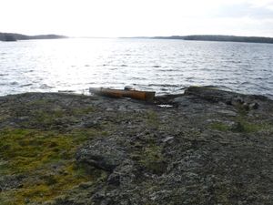 Campsite on Gammon Lake looking west