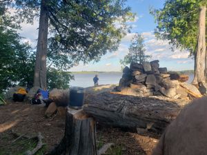 kitchen area overlooking lake