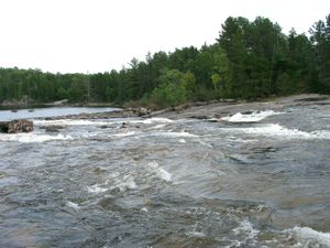 Big flow, even at low water levels