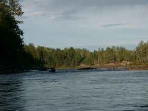 Easy rapids downstream