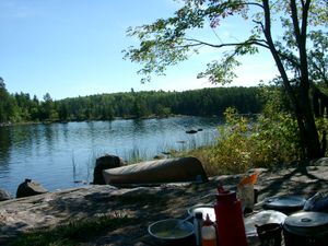 Peaceful duff-day lunch