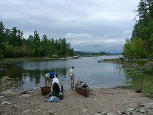 East end of Bottle portage